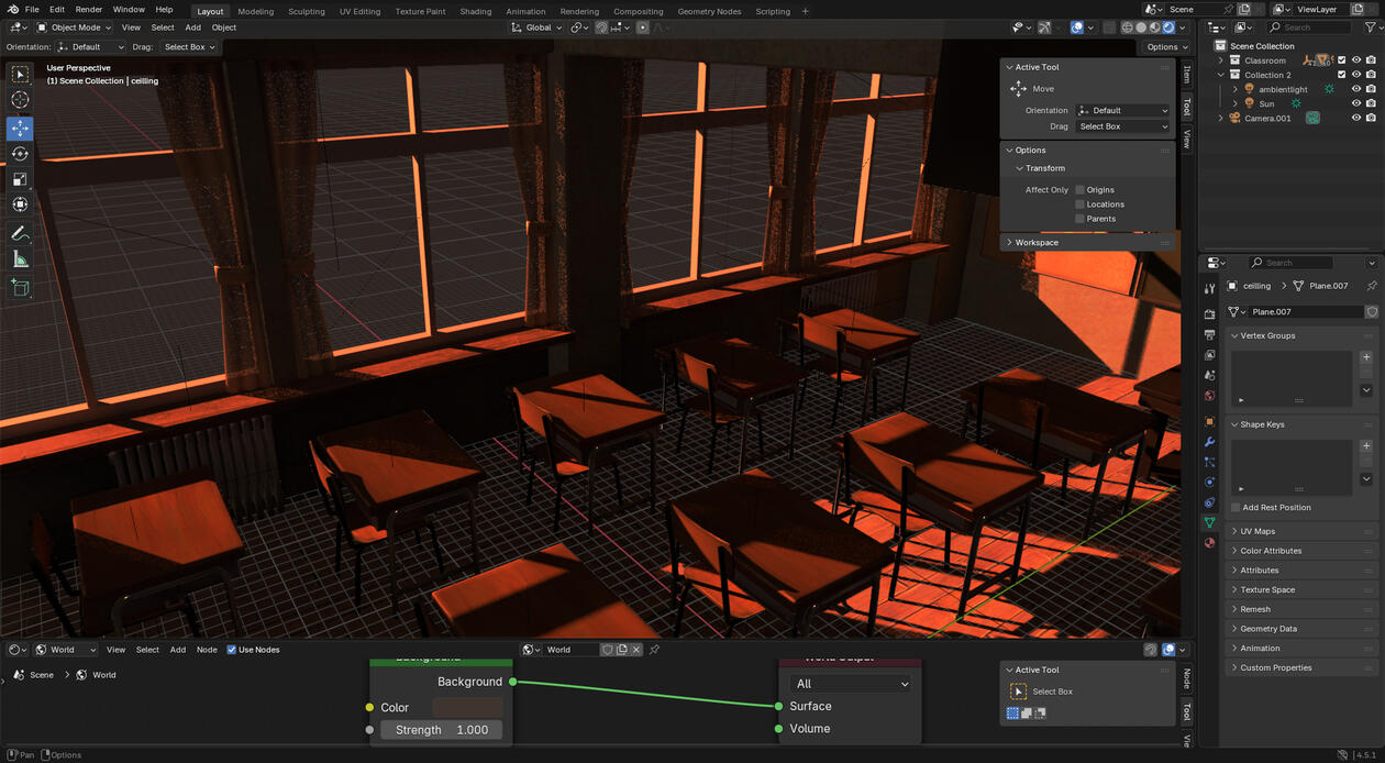 testing light in blender (://)